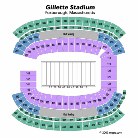 New England Patriots Seating Chart